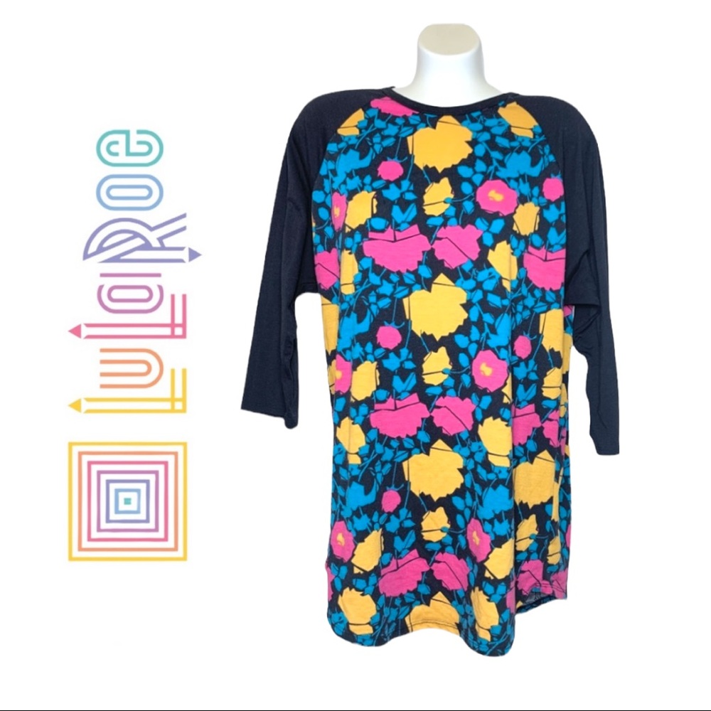 Lularoe Black Floral Shirt